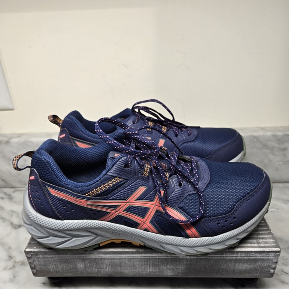 ASICS GEL-Venture 9 Womens Size 9 Trail Running Shoes, Indigo & Papaya, Athletic - Picture 4 of 13
